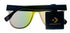 Converse Matte Black Mens Sunglass Flatt Front Plastic Flash Lens H104